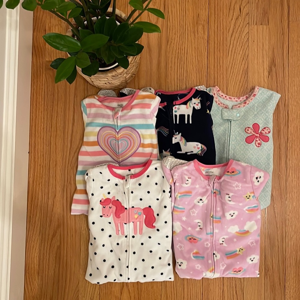 18 Month Bundle of Footie Pajamas-Take all 5 for $15